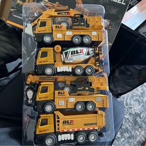 Engineering Yellow Construction Truck Toy Set - 4 Pack